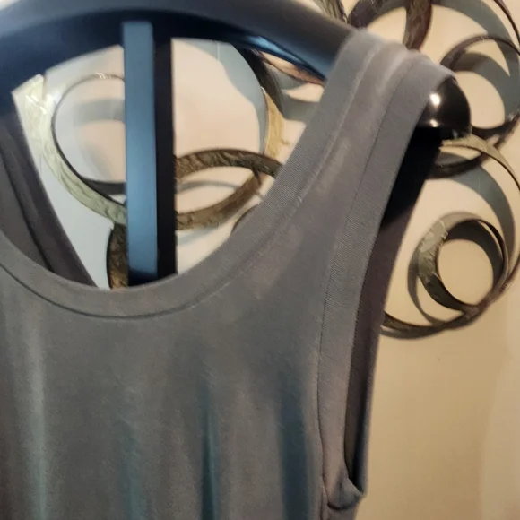 BOSTON PROPER Form Fitting Acetate Tank Dress - Picture 4 of 11